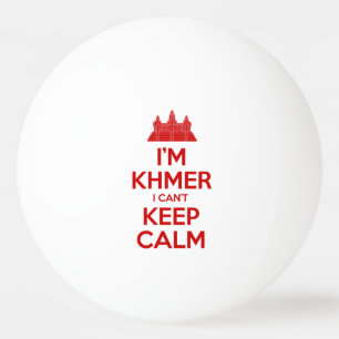 Bolinha De Ping Pong Sou Khmer, não consigo ficar calmo