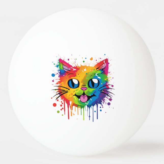 Bolinha De Ping Pong Splat Cat Pride (Frente)