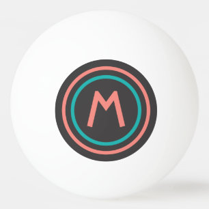 Bolinha De Ping Pong Stripes Padrões monograma personalizado esferas de