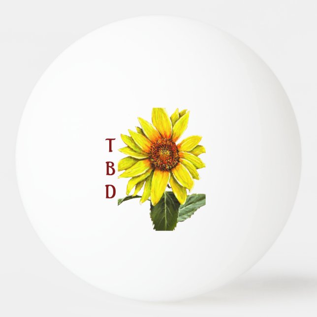 Bolinha De Ping Pong Sunflower Ping Pong Ball (Frente)