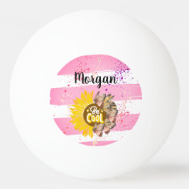 Bolinha De Ping Pong Sunflower trendy vibrant color paper art