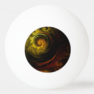 Bolinha De Ping Pong Sunrise Floral Red Abstrato Art
