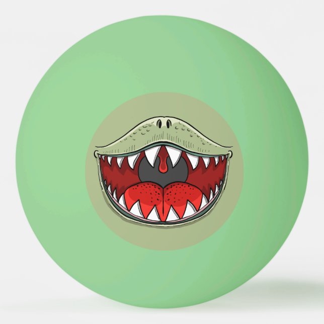 Bolinha De Ping Pong T-rex Dinossaur Mouth Kids Cartoon (Frente)