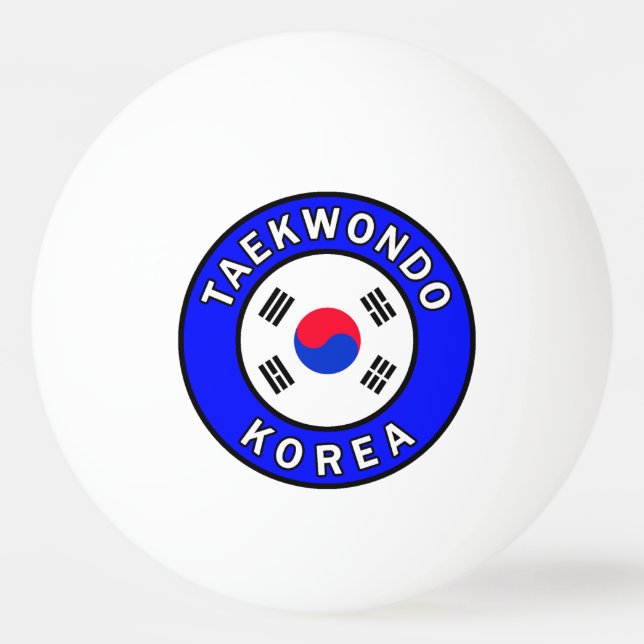 Bolinha De Ping Pong Taekwondo Coreia (Frente)