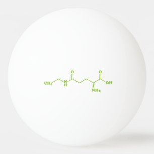 Bolinha De Ping Pong Tea Theanina Fórmula Química Molecular