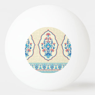 Bolinha De Ping Pong Tecido Étnico Floral: Elegância Invisível