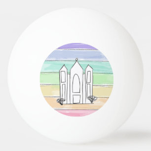 Bolinha De Ping Pong Templo LDS Salt Lake City pôr do sol arco-íris mór