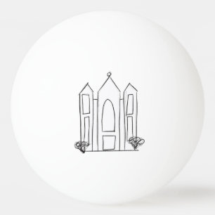 Bolinha De Ping Pong Templo Mórmon de Salt Lake City simples moderno
