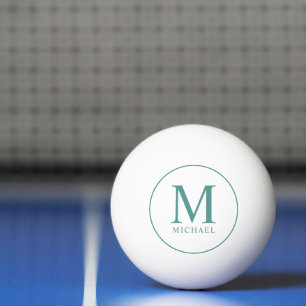 Bolinha De Ping Pong Tendência de Modelo Elegante Moderno Monograma Per