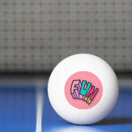 Bolinha De Ping Pong Tendência para o esporte Legal "Divertido" de core