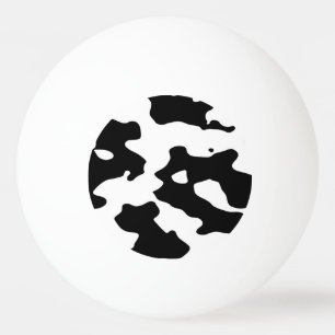 Bolinha De Ping Pong Teste padrão da vaca preto e branco