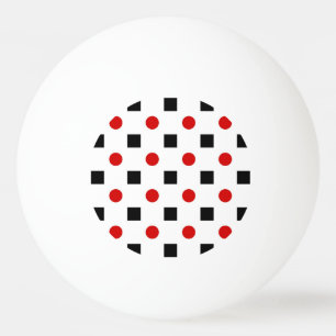 Bolinha De Ping Pong Teste padrão de bolinhas vermelho BG branca dos