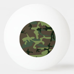 Bolinha De Ping Pong Teste padrão verde de Camo Brown da camuflagem