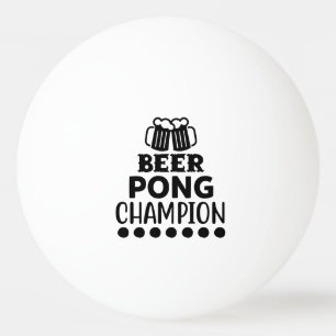 Bolinha De Ping Pong Texto engraçado do campeão de cerveja