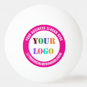 Bolinha De Ping Pong Texto personalizado do logotipo da empresa Ping Ba