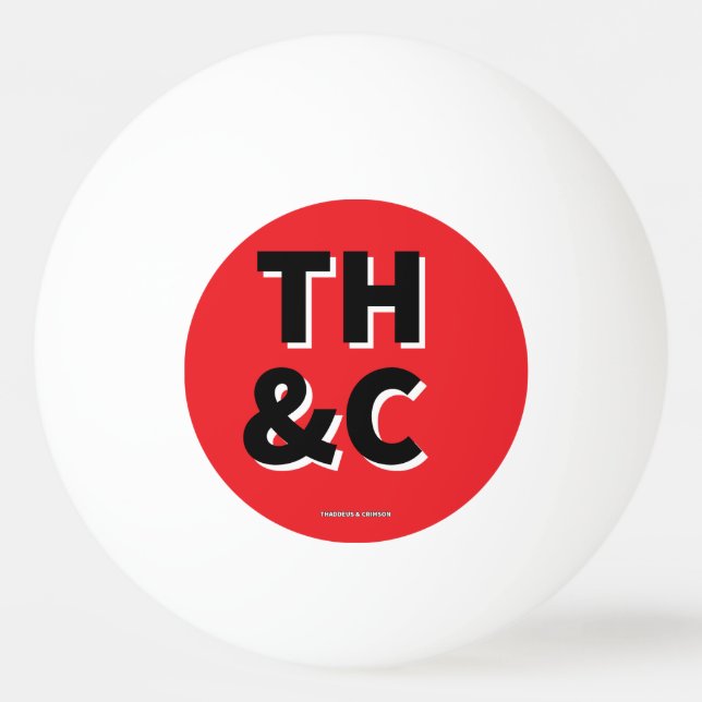 Bolinha De Ping Pong thaddeus & crimson, Adam Moyer, Addi Nicki (Frente)