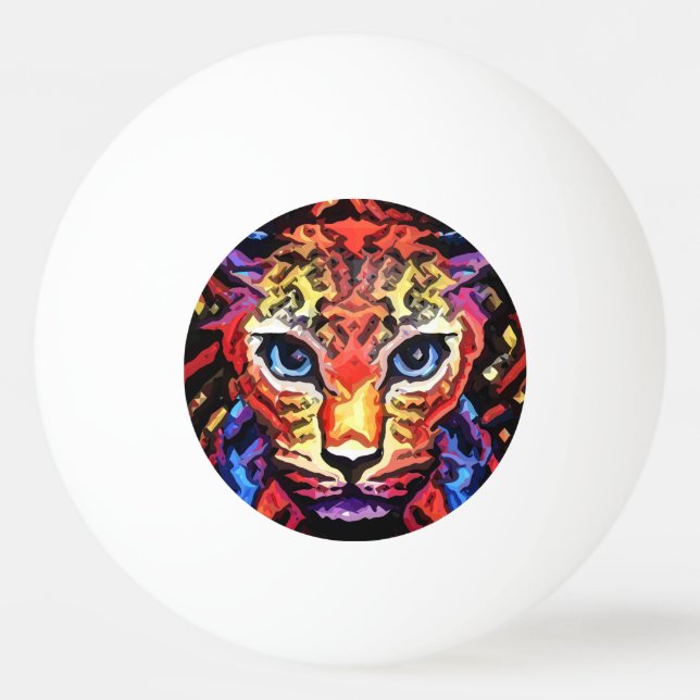 Bolinha De Ping Pong That Colorful Leopard Look  (Frente)
