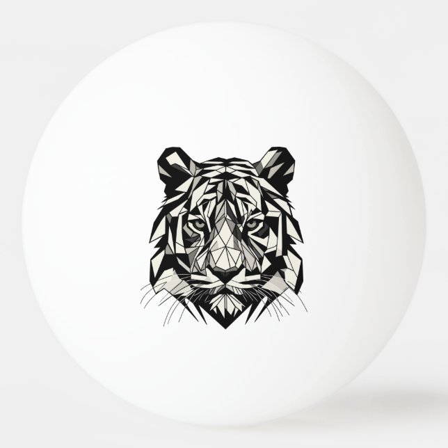 Bolinha De Ping Pong Tigre mirando (Frente)