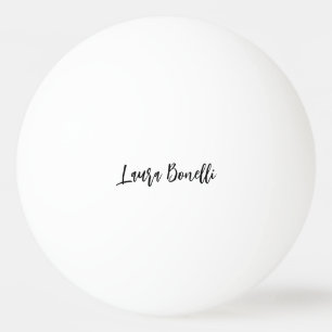 Bolinha De Ping Pong Título de Nome Simples Profissional Minimalista