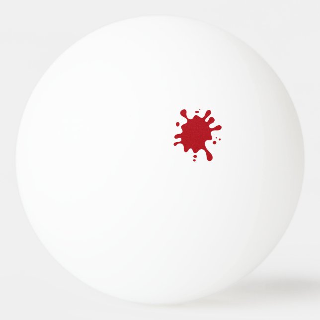 Bolinha De Ping Pong Tomato Red Splash Ping-Pong Ball – Customizable (Frente)