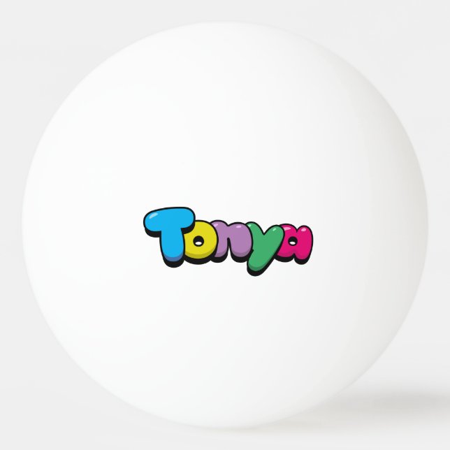 Bolinha De Ping Pong Tonya (Frente)