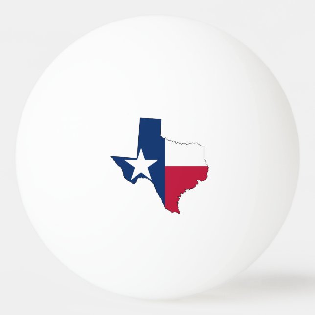 Bolinha De Ping Pong Tópicos e Sinalizador do Texas Map (Frente)
