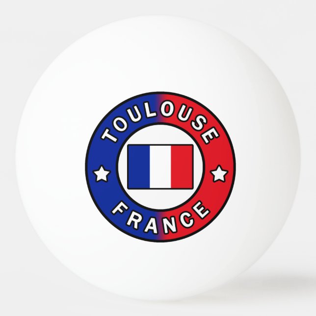Bolinha De Ping Pong Toulouse França (Frente)