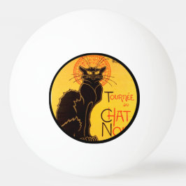 Bolinha De Ping Pong Tournée do Chat Noir - Cartaz Vintage
