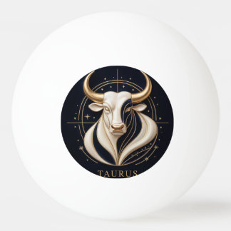 Bolinha De Ping Pong ♉ Touro Elegante Zodíaco Touro Dourado Astrologia