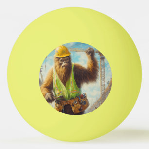 Bolinha De Ping Pong Trabalhador de Construção Bigfoot