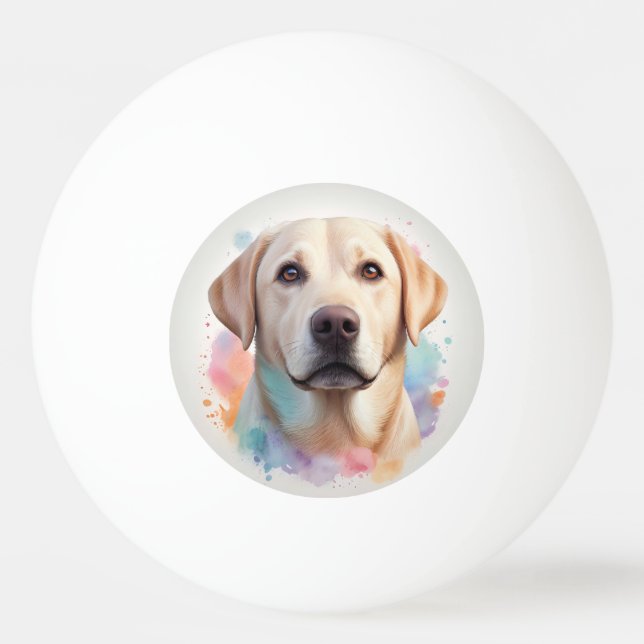 Bolinha De Ping Pong Trabalho de arte de retriever de Labrador Magnétic (Frente)