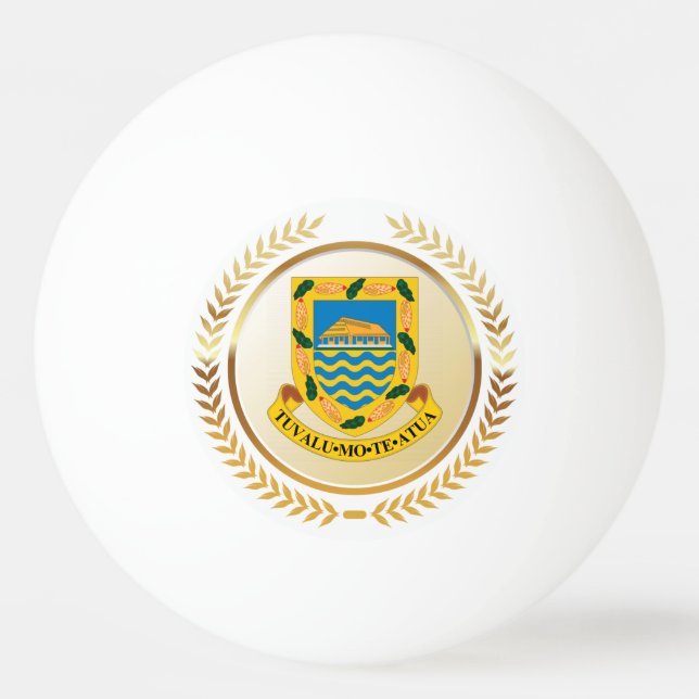 Bolinha De Ping Pong Tuvalu Casaco de Armas (Frente)