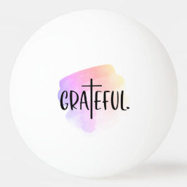 Bolinha De Ping Pong Typografia Grateful Cross
