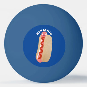 Bolinha De Ping Pong Um desenho animado e engraçado de Weiner