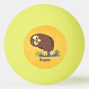 Bolinha De Ping Pong Uma ilustração curiosa e engraçada de desenho anim