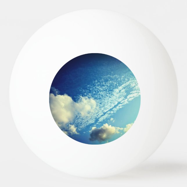 Bolinha De Ping Pong Uma sprinkling de nuvens (Frente)