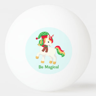 Bolinha De Ping Pong Unicórnio Ser Mágico, Bonito, Garota de Natal