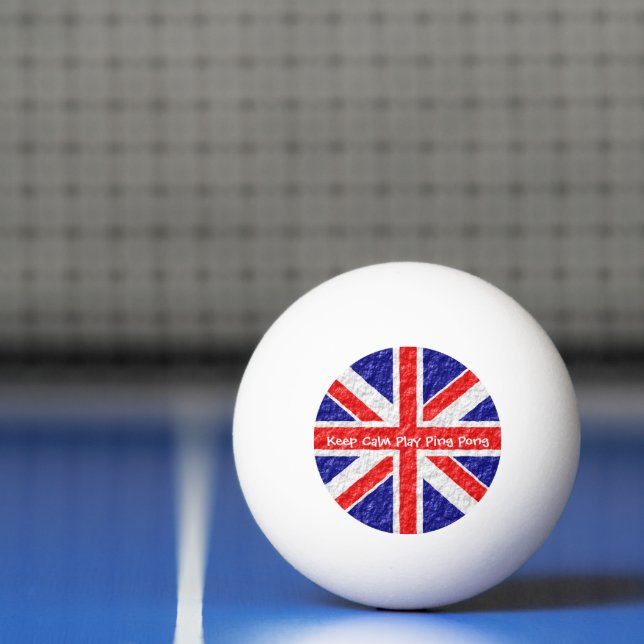 Bolinha De Ping Pong Union Jack Flag Design (Líquido)