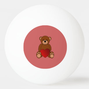 Bolinha De Ping Pong Ursinho Love