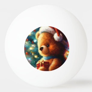 Bolinha De Ping Pong Urso de Natal (3)