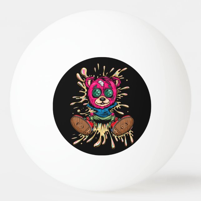 Bolinha De Ping Pong Urso No Mel (Frente)