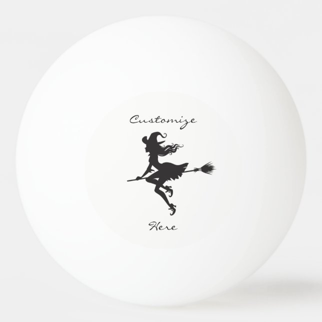 Bolinha De Ping Pong Vassoura o Dia das Bruxas Thunder_Cove da (Frente)