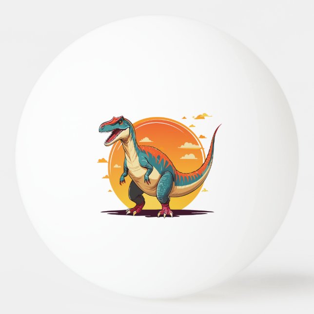 Bolinha De Ping Pong Velociraptor (Frente)