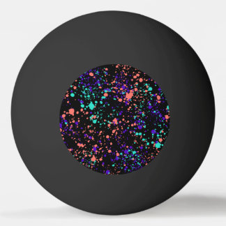 Bolinha De Ping Pong verde roxo de coral em preto| Placas de tinta|