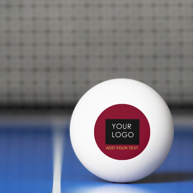 Bolinha De Ping Pong Vermelho brilhante Empresa personalizável adicione (Líquido)