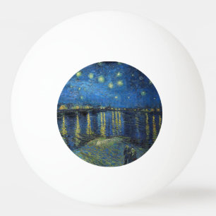 Bolinha De Ping Pong Vincent van Gogh - Noite Estrelada sobre o Ródano