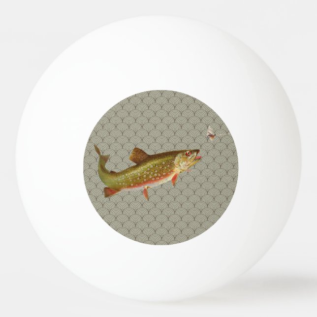 Bolinha De Ping Pong Vintage Rainbow Troubleshoot Fly Fisheries (Frente)