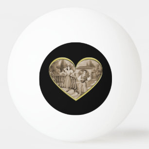 Bolinha De Ping Pong Vintage Romance casal, amor de homem e mulher