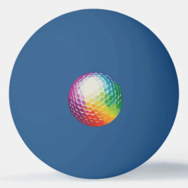 Bolinha De Ping Pong Violet Yellow Green Projetado