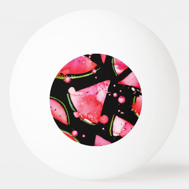 Bolinha De Ping Pong Watercolor Melancia 2 (Frente)
